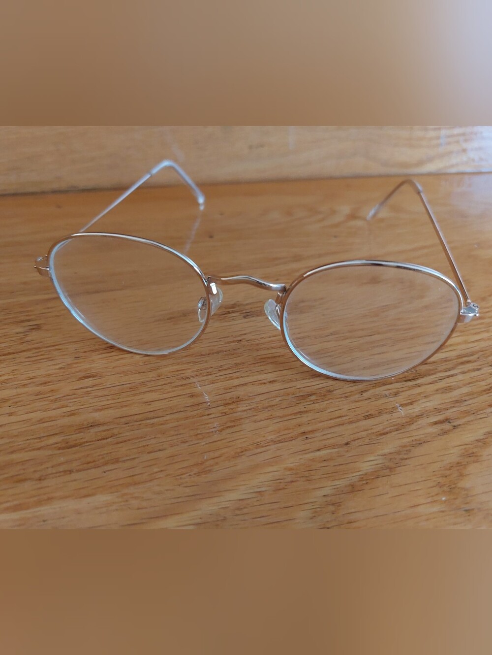 H&M Gold Round Wireframe Glasses - Clear Lense